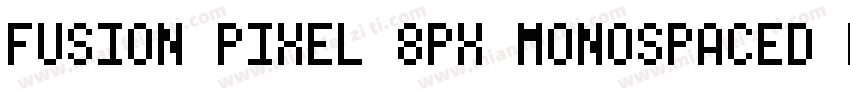 FUSION PIXEL 8PX MONOSPACED LA字体转换